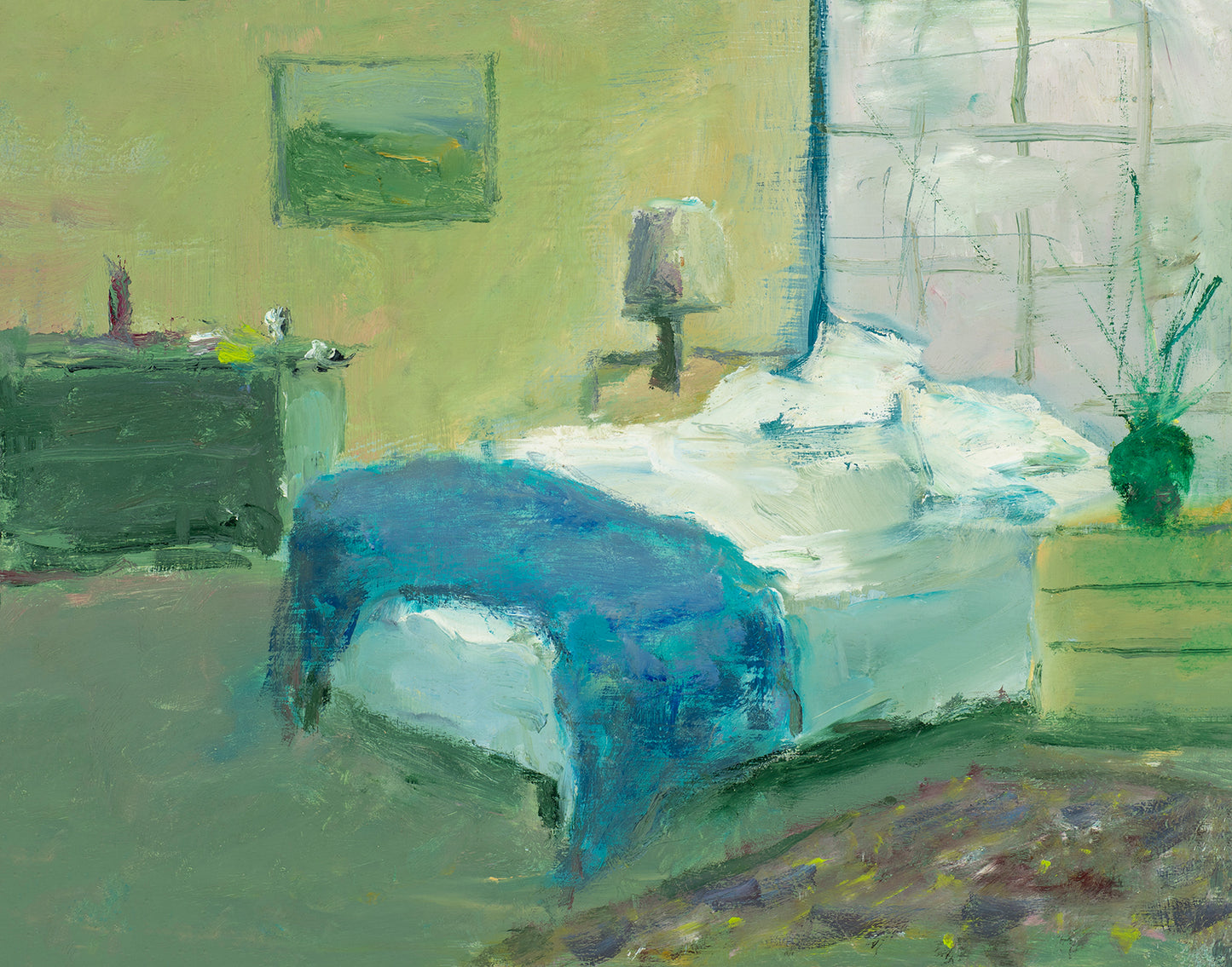 Blue Throw 11" x 14" (ALMOST GONE)