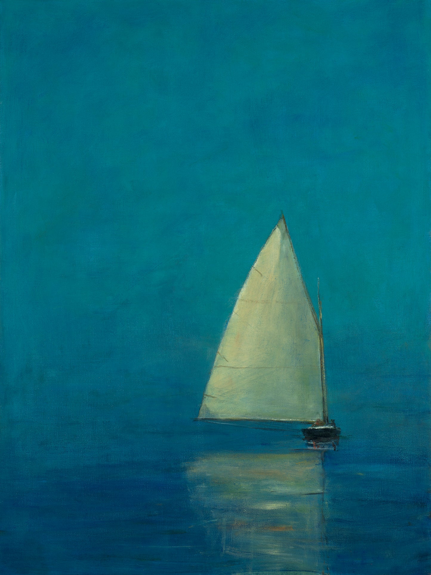 Catboat En Bleu  48" x 36"