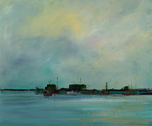 Pier At Dusk 20" x 24"