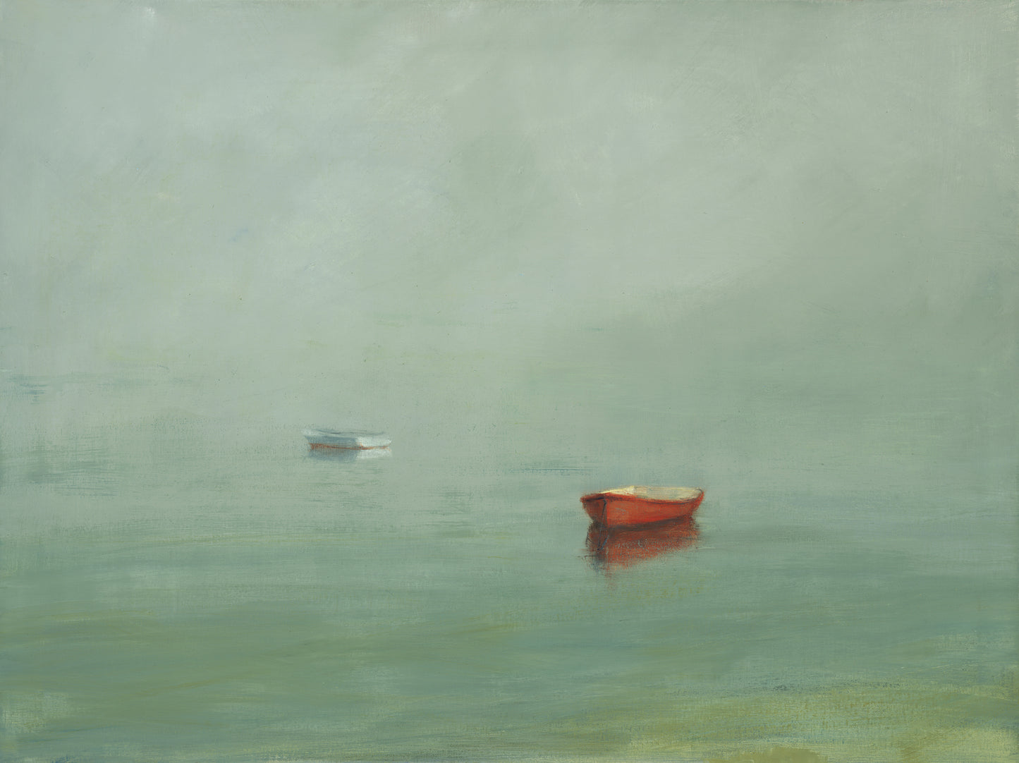 Red Dory in the Mist 30" x 40"